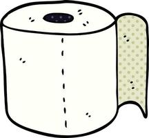 cartoon doodle toilet roll vector