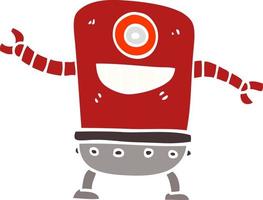 cartoon doodle robot vector