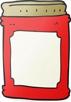 cartoon jam jar vector