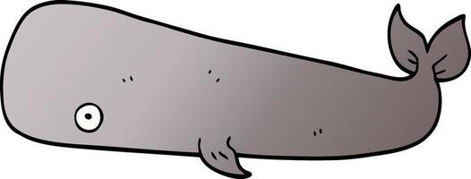 cartoon doodle whale vector