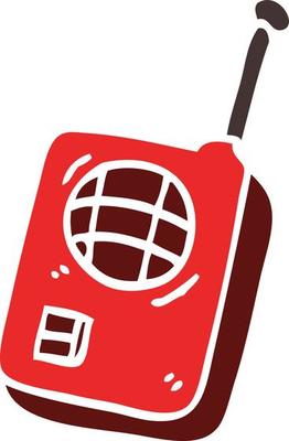 cartoon doodle walkie talkie