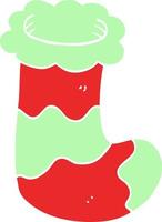 cartoon doodle christmas stocking vector