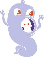 cartoon doodle ghost vector