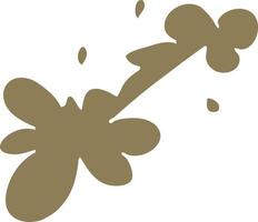 cartoon doodle mud splat vector