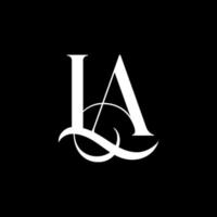 Initial Letter LA Logo Vector Free Vector Template