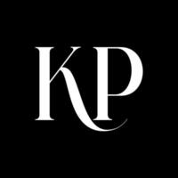 letra inicial kp logo vector plantilla de vector libre