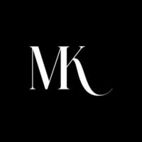 Initial Letter MK Logo Vector Free Vector Template