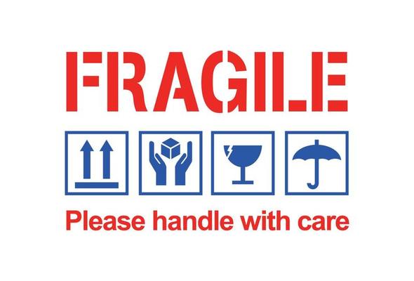 Fragile stamp vector printable