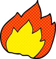 cartoon doodle fire vector