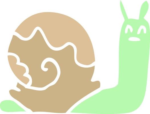 cartoon doodle snail