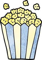 cartoon doodle popcorn vector