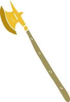 cartoon doodle medieval weapon vector