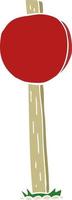 flat color style cartoon sign post vector