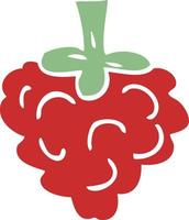 cartoon doodle raspberry vector