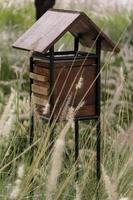 Rest house for bees, hive for bees photo