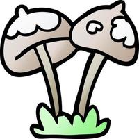 cartoon doodle mushroom vector