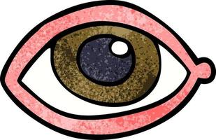 cartoon doodle human eye vector