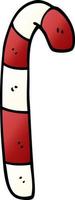 cartoon doodle striped candy cane vector