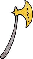 cartoon doodle axe vector