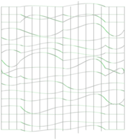 uppsättning av trendig geometrisk former etiketter och ramar, rutnät, trådram, cirkel design element. lutning blå, abstrakt former med krom realistisk 3d effekt. retro trogen geometrisk design element png