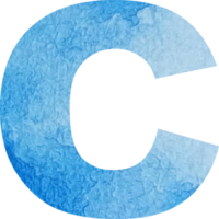 watercolor letter C png