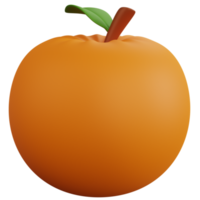 3d rendering fresh oranges isolated png