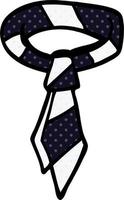 cartoon doodle office tie vector