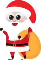 süßer lustiger weihnachtsmann png