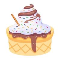 Check this colorful flat icon of ice cream vector