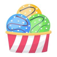 Check this colorful flat icon of ice cream vector