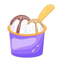 Check this colorful flat icon of ice cream vector