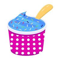 Check this colorful flat icon of ice cream vector