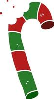 cartoon doodle xmas candy cane vector