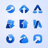 Arrow Logo Set for Business vector
