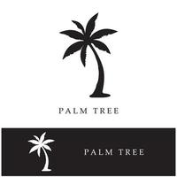 Palm tree summer logo template vector