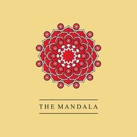 mandala icon and symbol logo vector