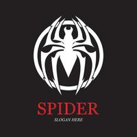 spider logo vector and illustration