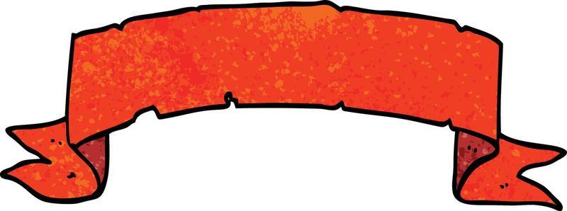 cartoon doodle scroll banner
