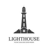 creative lighthouse logo template icon image vector