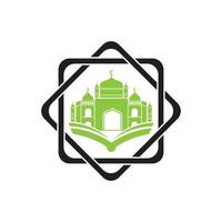 mosque logo and symbol vector