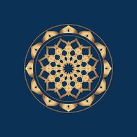 icono de mandala y logotipo de símbolo vector