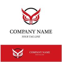 owl logo design illustration template vector