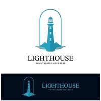 creative lighthouse logo template icon image vector