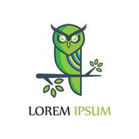 owl logo and symbol vector