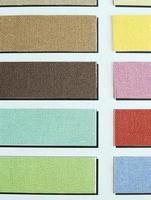 color tone of fabric swatch samples photo