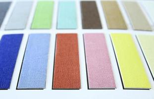 color fabric swatch samples photo