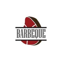 logotipo de barbacoa y vector de símbolo