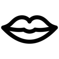 icono de labios, tema del día del padre vector