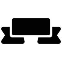 ribbon icon, father's day Theme vector