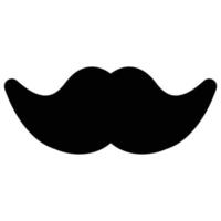 icono de bigote, tema del día del padre vector